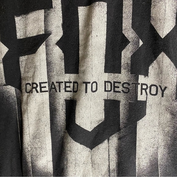 Fox Racing Created To Destroy Men's XLarge Black Graphic T-Shirt Extreme Sports - Picture 3 of 7